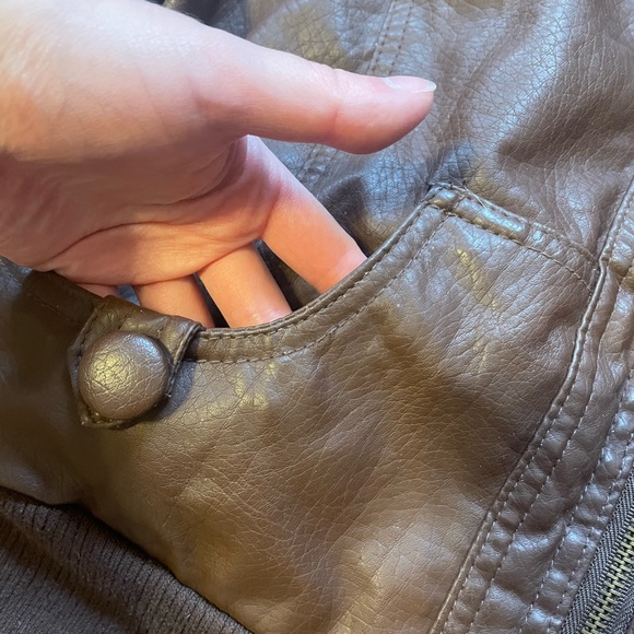 Brown Pleather Jacket ~ Rue21 - Picture 3 of 6